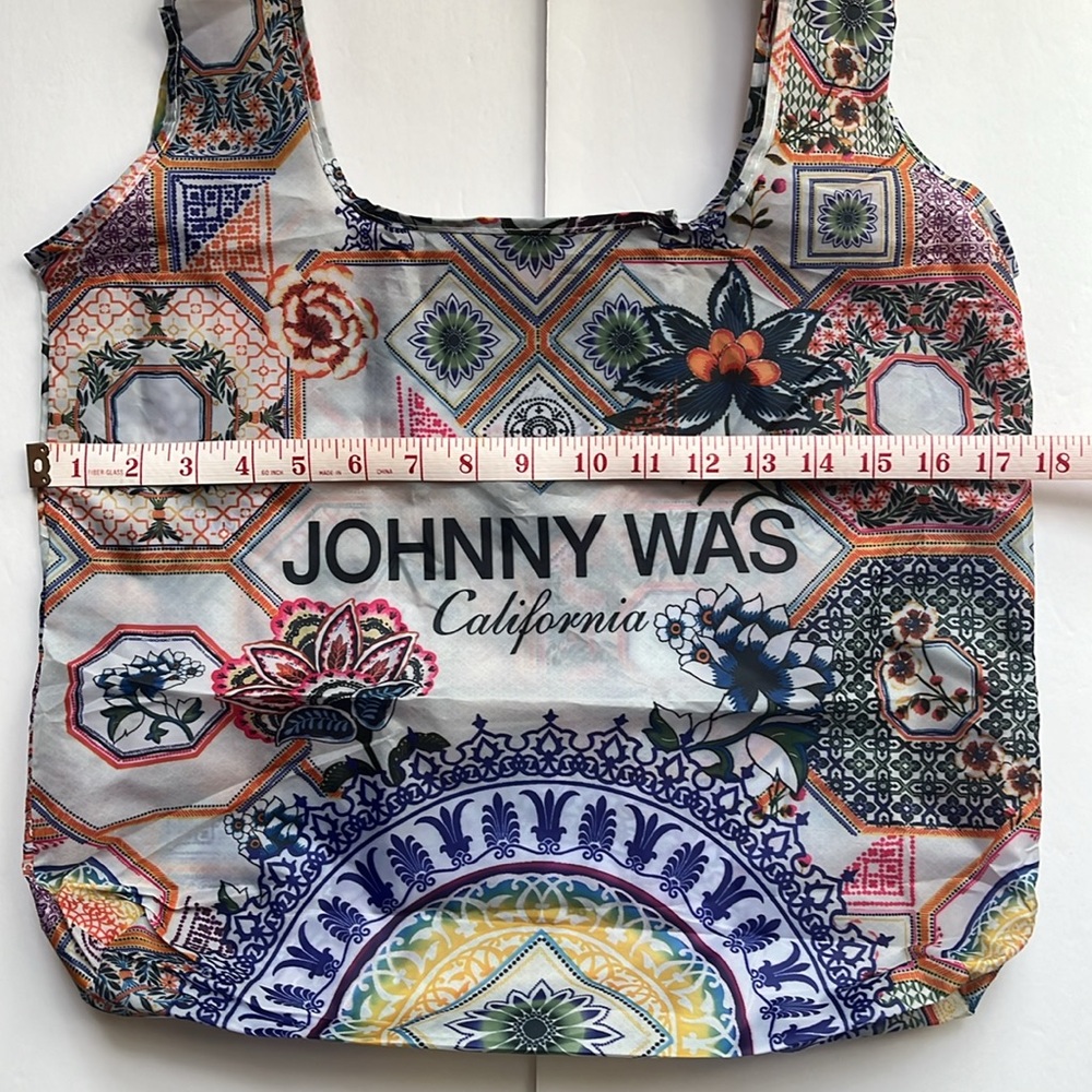 Johnny Was Tote Bag Packable Foldable Lightweight Travel Tote NWOT - Picture 9 of 13
